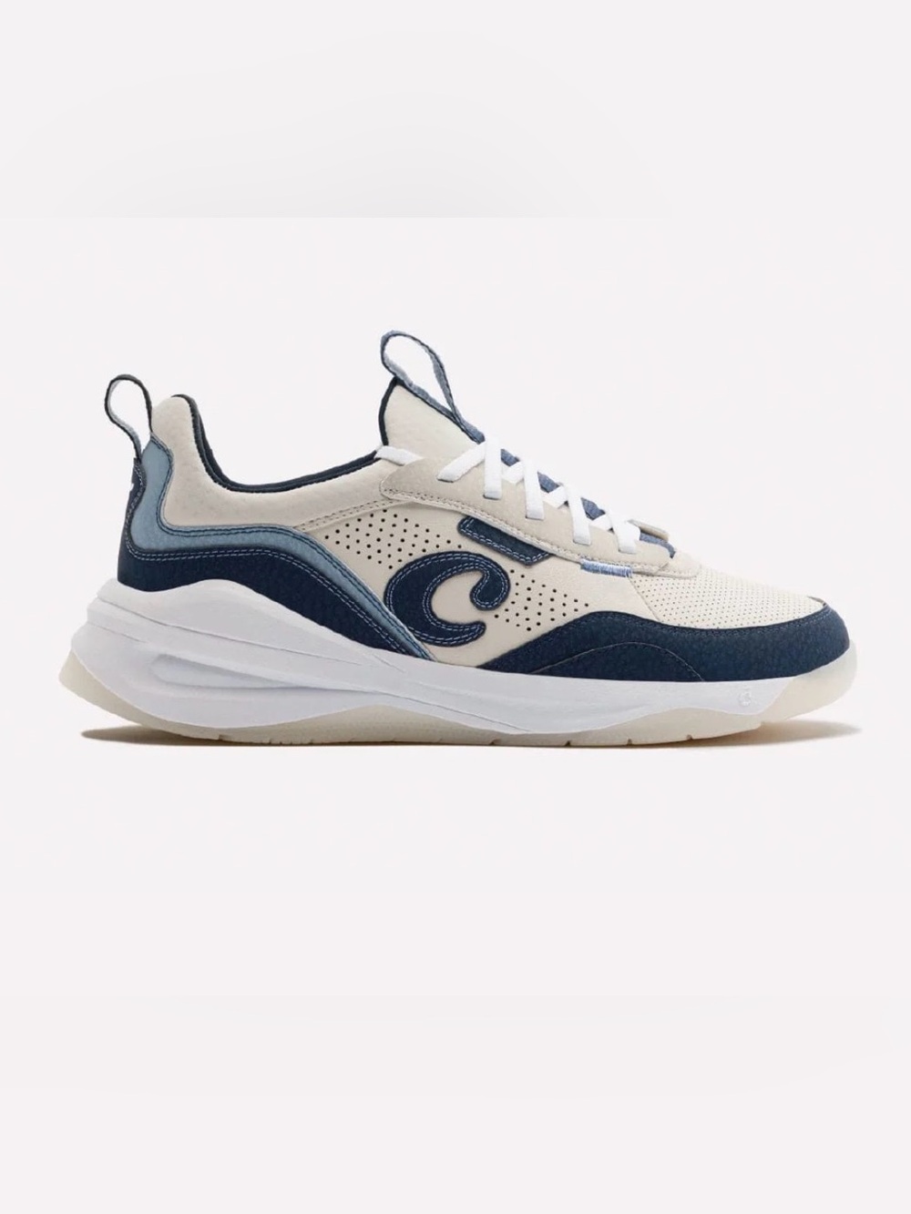 NIB Clove Sneaker - Cream and Navy
